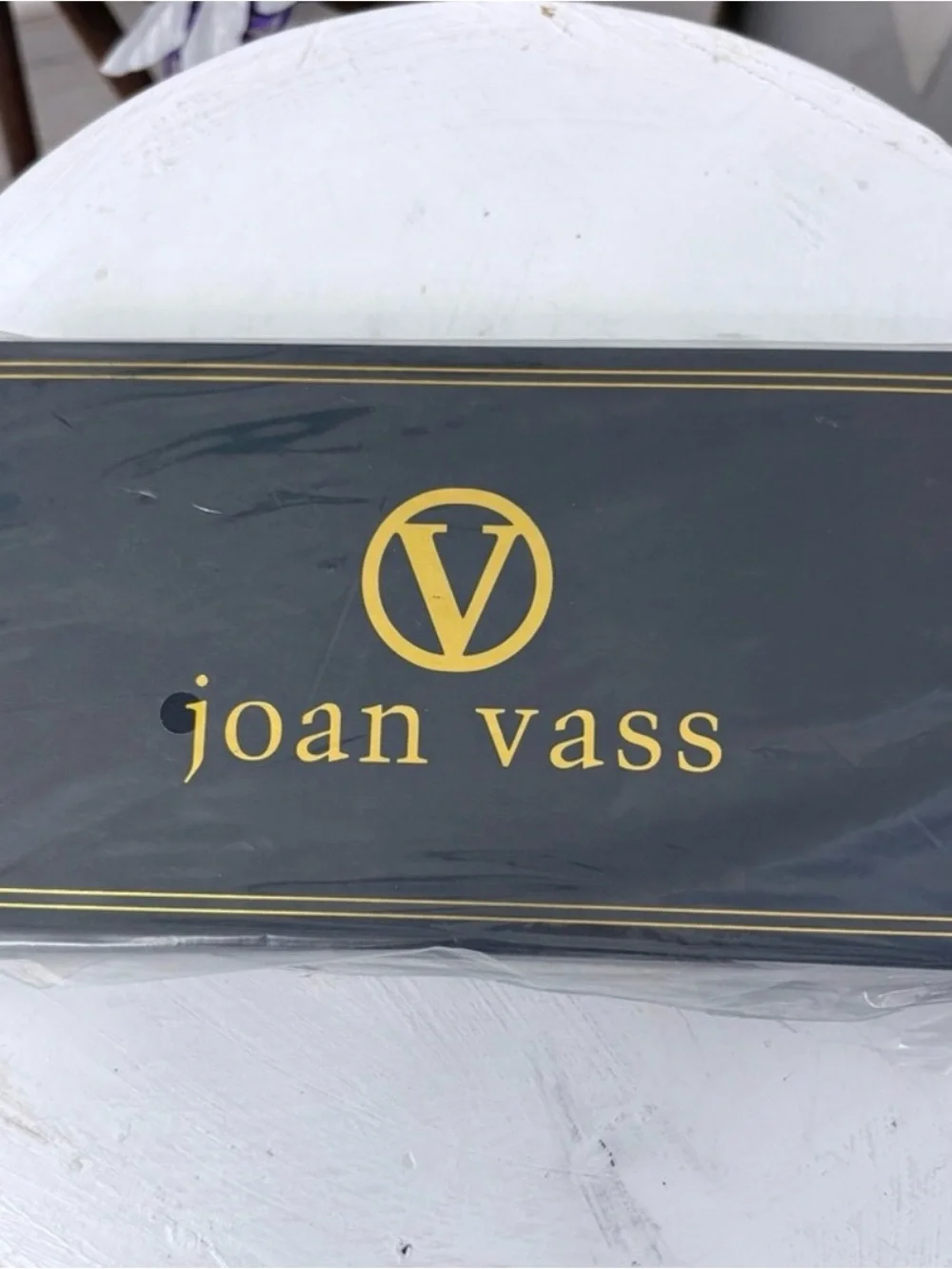 Joan Vass Black Wallet & Gift Box NWT